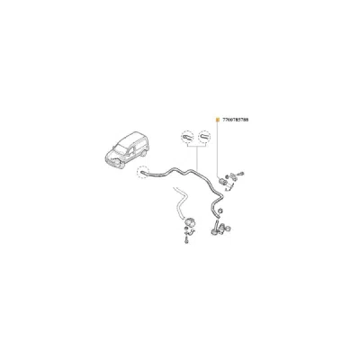 Bucsa, bara stabilizatoare ORIGINAL RENAULT 77 00 785 788