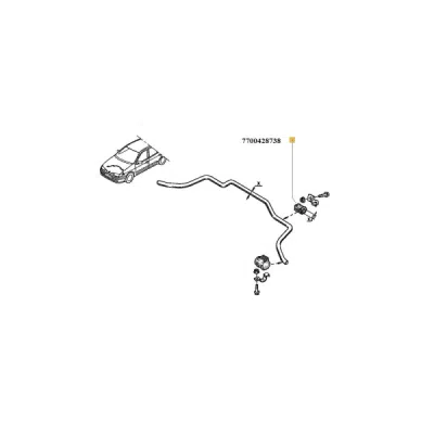 Bucsa, stabilizator ORIGINAL RENAULT 77 00 428 738