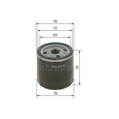 Filtru ulei BOSCH 0 451 103 354
