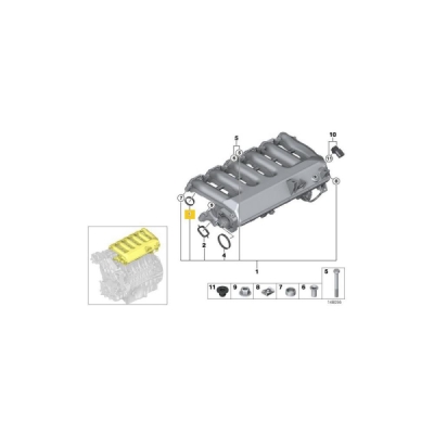 Garnitura, galerie admisie ORIGINAL BMW 11612246945
