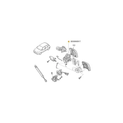 element reglaj, inchidere centralizata ORIGINAL RENAULT 8200 060 917