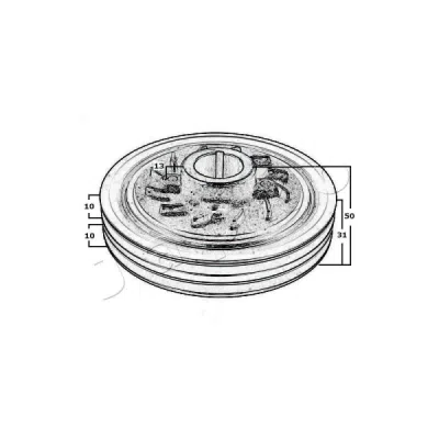 Fulie curea, arbore cotit JAPKO 122500