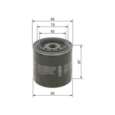 Filtru ulei BOSCH 0 986 452 003