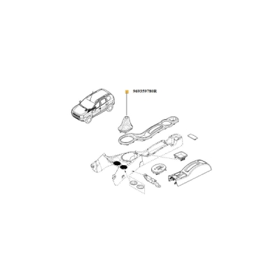 Burduf schimbator viteze6 trepte ORIGINAL RENAULT 969359780R