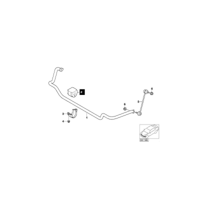 Bucsa, stabilizator ORIGINAL BMW 31351094556
