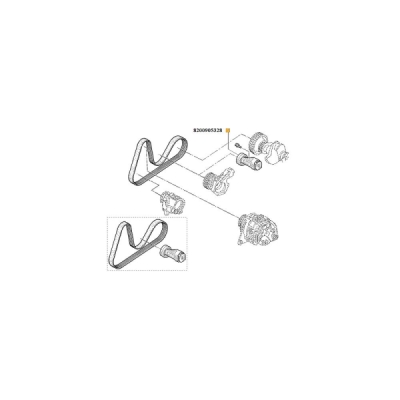 Intinzator curea, curea distributie ORIGINAL RENAULT 82 00 905 328