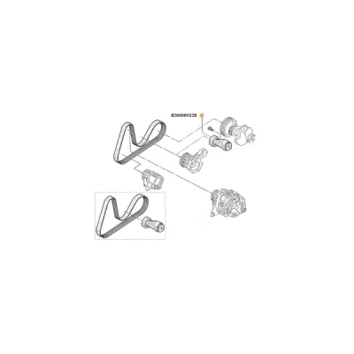 Intinzator curea, curea distributie ORIGINAL RENAULT 82 00 905 328