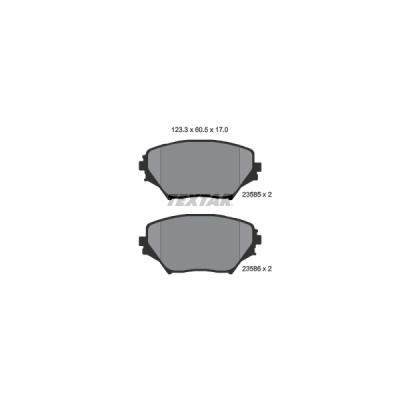 Set placute frana TEXTAR 2358501