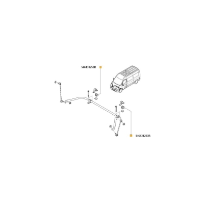 Bucsa, bara stabilizatoare ORIGINAL RENAULT 546131253R