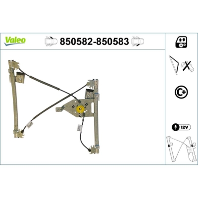 Mecanism actionare geam VALEO 850582