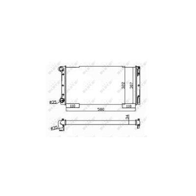 Radiator, racire motor NRF 53229