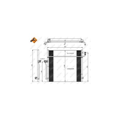 Condensator, climatizare NRF 350080