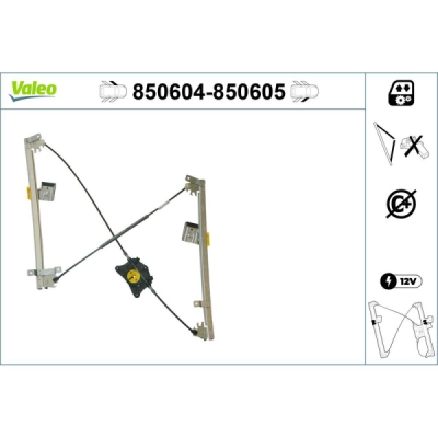 Mecanism actionare geam VALEO 850604