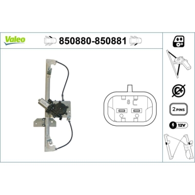 Mecanism actionare geam VALEO 850880