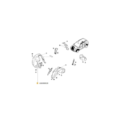 ECRAN LATERAL PASAJ Dr ORIGINAL RENAULT 638300001R