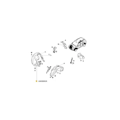 ECRAN LATERAL PASAJ Dr ORIGINAL RENAULT 638300001R