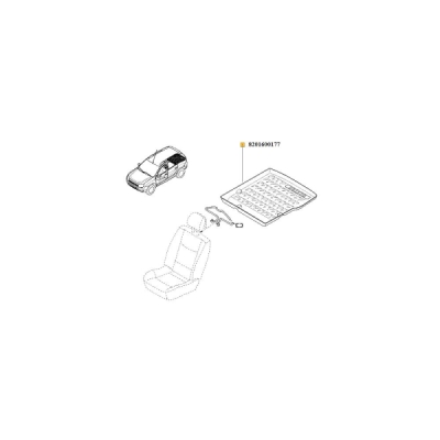 Tava portbagaj ORIGINAL RENAULT 8201600177