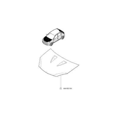 Capota fata sand ORIGINAL RENAULT 6001551793