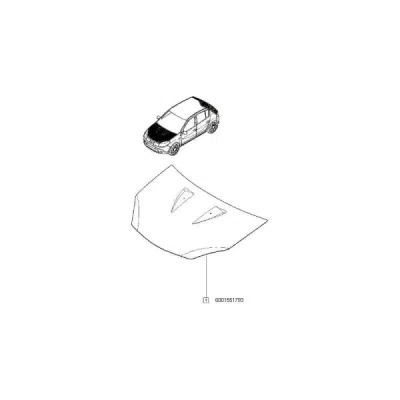 Capota fata sand ORIGINAL RENAULT 6001551793