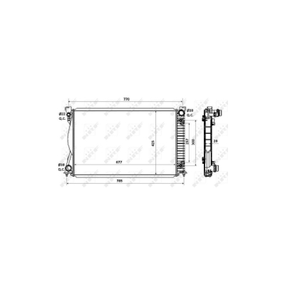 Radiator, racire motor NRF 58360