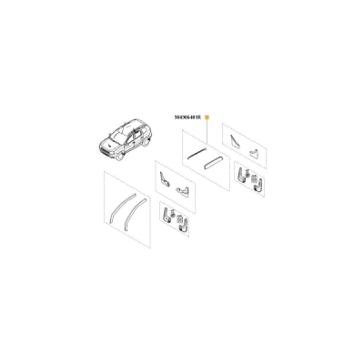 Deflector aer spate Duster ORIGINAL RENAULT 984906401R