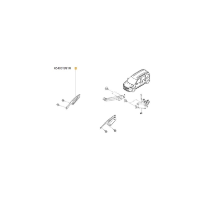 Balama capota motor dreapta ORIGINAL RENAULT 654001891R