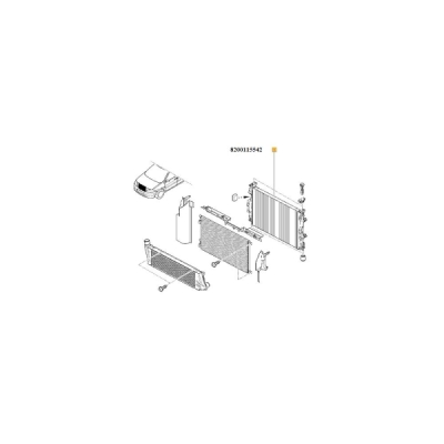 Radiator, racire motor ORIGINAL RENAULT 8200 115 542