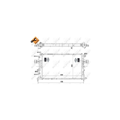 Radiator, racire motor NRF 55351