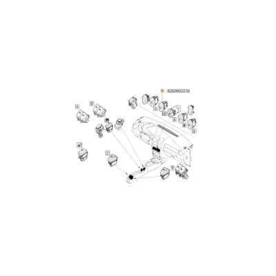 Buton dezaburire luneta ORIGINAL RENAULT 8200602230