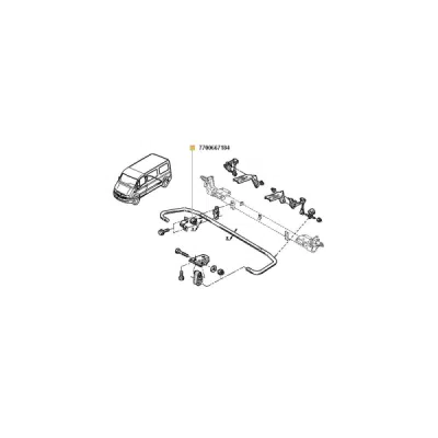 Bucsa, bara stabilizatoare ORIGINAL RENAULT 7700667184