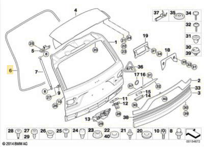 Cheder hayon ORIGINAL BMW 51713435256