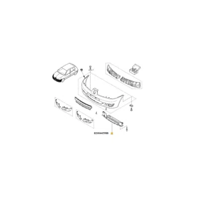 Acoperire motor ORIGINAL RENAULT 8200445988
