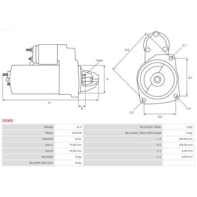 Arc spiral AS-PL S5065