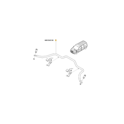 Bara antiruliu fata ORIGINAL RENAULT 6001549310