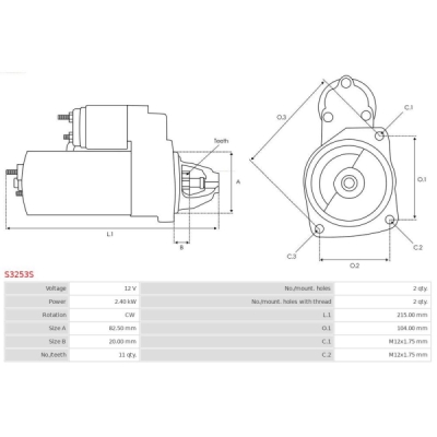 Demaror AS-PL S3253S