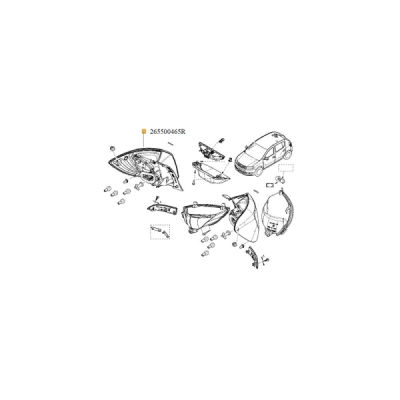 Lampa spate ORIGINAL RENAULT 265500465R