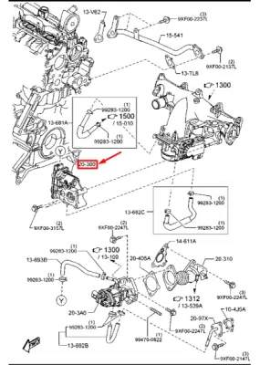 Supapa EGR ORIGINAL MAZDA SH0120300A