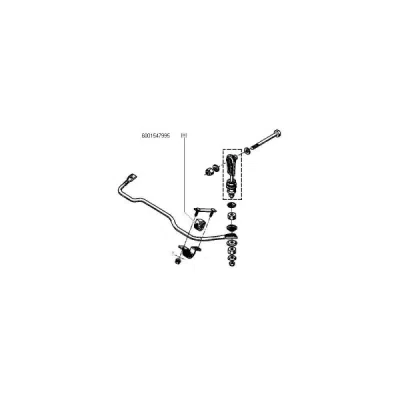 Bucsa, bara stabilizatoare ORIGINAL RENAULT 6001547995