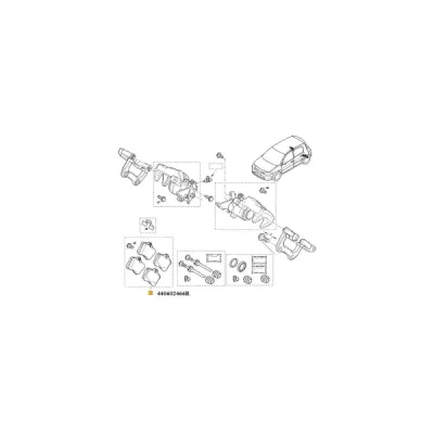 Set placute frana ORIGINAL RENAULT 440602466R