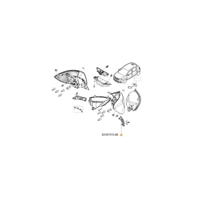 Catadioptru stg ORIGINAL RENAULT 265655514R