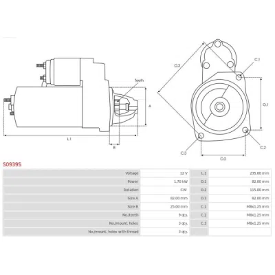 Demaror AS-PL S0939S