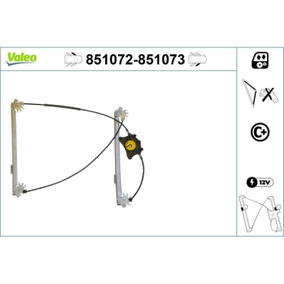 Mecanism actionare geam VALEO 851072