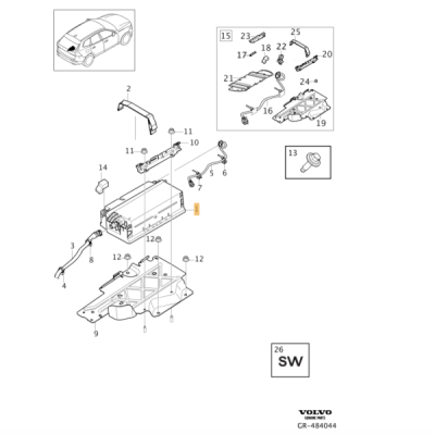 Baterie intermediara 48V ORIGINAL VOLVO 36010803