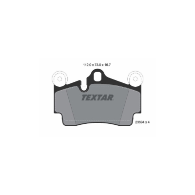 Set placute frana TEXTAR 2369402