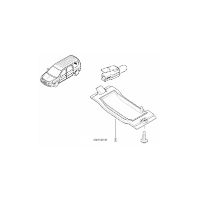 Dispersor lampa numar ORIGINAL RENAULT 6001549121