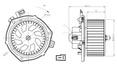 Ventilator, habitaclu NRF 34280