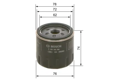 Filtru ulei BOSCH 0 451 103 300