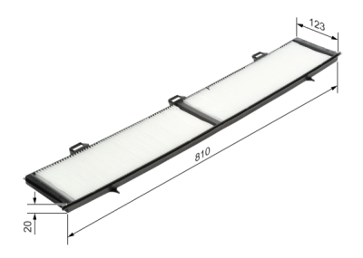Filtru habitaclu BOSCH 1 987 432 124
