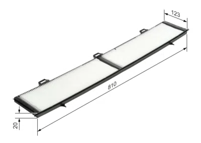 Filtru habitaclu BOSCH 1 987 432 124