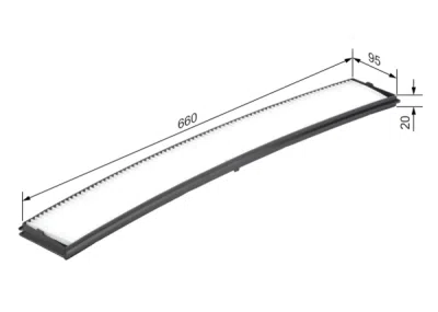 Filtru habitaclu BOSCH 1 987 432 036